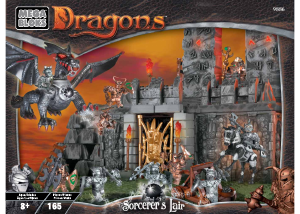 Handleiding Mega Bloks set 9886 Dragons Sorcerers lair