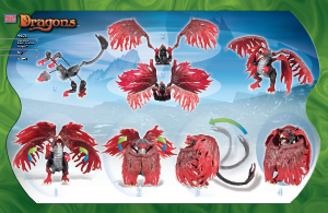 Manual Mega Bloks set 9471 Dragons Vipenroar black vulture dragon