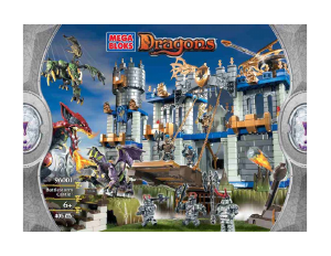 Manual Mega Bloks set 96001 Dragons Battlestorm castle