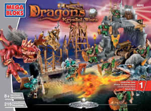 Manual Mega Bloks set 9891 Dragons Vorgan stronghold