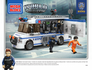 Manual Mega Bloks set 97851 World Builders NYPD mobile command center