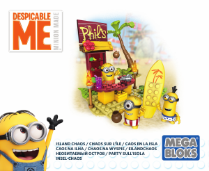 Manual Mega Bloks set DPG70 Minions Island chaos