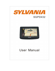 Manual Sylvania SGPD432 Car Navigation