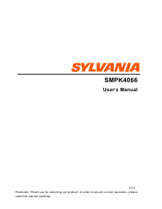 Manual Sylvania SMPK4066 Mp3 Player