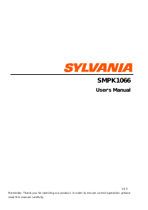 Manual Sylvania SMPK1066 Mp3 Player