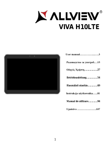 Használati útmutató Allview Viva H10 LTE Táblagép
