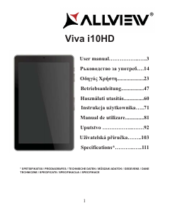 Εγχειρίδιο Allview Viva i10 HD Tablet