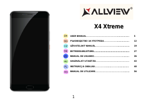 Manuál Allview X4 Xtreme Mobilní telefon