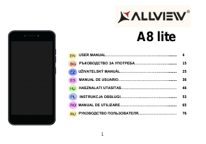 Manual de uso Allview A8 Lite Teléfono móvil