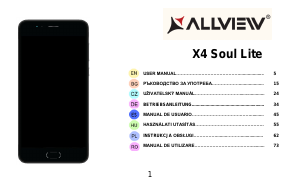 Manual de uso Allview X4 Soul Lite Teléfono móvil