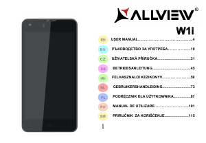 Manual Allview W1i Telefon mobil