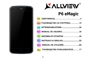 Handleiding Allview P6 eMagic Mobiele telefoon
