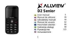 Manual de uso Allview D2 Senior Teléfono móvil