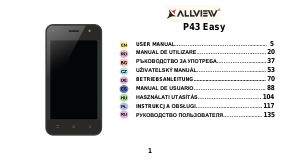 Manual de uso Allview P43 Easy Teléfono móvil