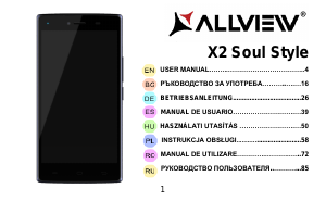 Instrukcja Allview X2 Soul Style Telefon komórkowy