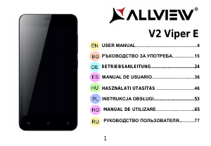 Manual de uso Allview V2 Viper E Teléfono móvil