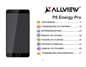 Handleiding Allview P8 Energy Pro Mobiele telefoon