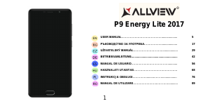 Manual de uso Allview P9 Energy Lite 2017 Teléfono móvil