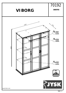 Manual JYSK Viborg (153x203x63) Wardrobe