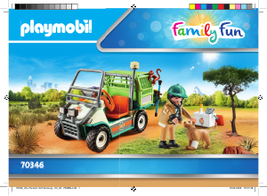 Bruksanvisning Playmobil set 70346 Zoo Zooveterinär med fordon