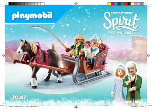 Bedienungsanleitung Playmobil set 70397 Spirit Winterliche schlittenfahrt