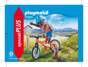 Manual de uso Playmobil set 70303 Special Ciclista de montaña