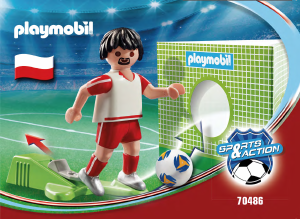 Bruksanvisning Playmobil set 70486 Sports Polsk fotbollsspelare