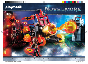 Manual Playmobil set 70394 Novelmore Burnham raiders lava catapult