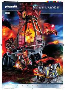 Manuale Playmobil set 70390 Novelmore Miniera di lava di burnham