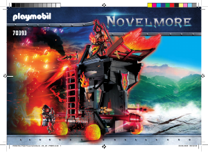 Manual de uso Playmobil set 70393 Novelmore Ariete de fuego de los bandidos de burnham