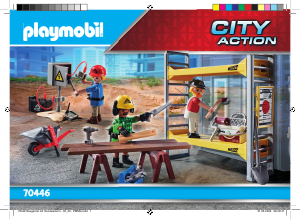 Manual de uso Playmobil set 70446 Construction Andamio con obreros