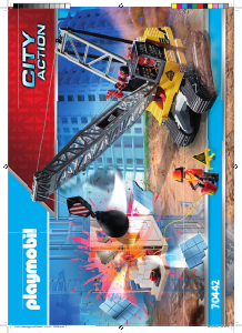 Bedienungsanleitung Playmobil set 70442 Construction Seilbagger mit bauteil