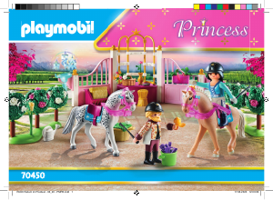 Manuale Playmobil set 70450 Fairy Tales Lezione di equitazione della principessa