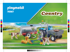 Bedienungsanleitung Playmobil set 70367 Farm Ladetraktor mit wassertank