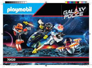 Manuale Playmobil set 70020 Galaxy Police Moto drone della pattuglia galattica