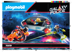 Manual Playmobil set 70019 Galaxy Police Glider