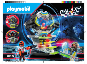 Bedienungsanleitung Playmobil set 70022 Galaxy Police Tresor mit geheimcode