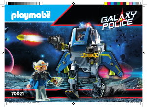 Hướng dẫn sử dụng Playmobil set 70021 Galaxy Police người máy