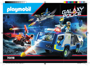 Priručnik Playmobil set 70018 Galaxy Police Kamion