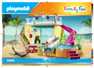 Instrukcja Playmobil set 70435 Leisure Bungalow z basenem