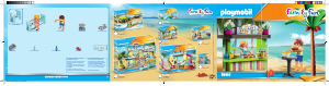 Manuale Playmobil set 70437 Leisure Chiosco sulla spiaggia