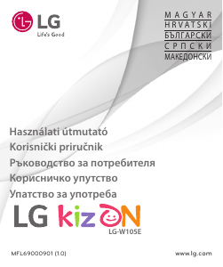 Használati útmutató LG LGW105E Kizon Okosóra
