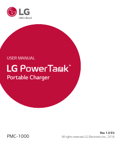 Brugsanvisning LG PMC-1000 PowerTank Bærbar oplader