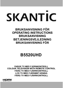 Bruksanvisning Skantic B5520UHD LED TV