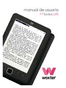 Manuale Woxter Scriba 195 Lettore di ebook