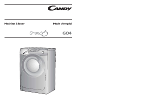 Mode d’emploi Candy GO4 611-47 Lave-linge