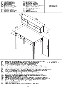 Mode d’emploi JYSK Aulum (100x77x52) Bureau