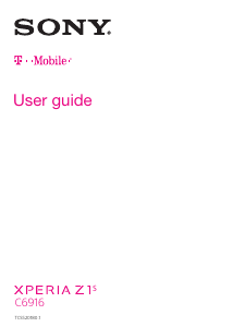 Handleiding Sony Xperia Z1s (T-Mobile) Mobiele telefoon