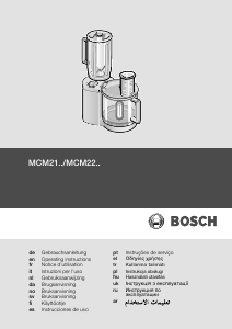 Посібник Bosch MCM2150 Кухонний комбайн