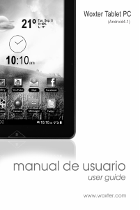 Manual de uso Woxter 85 IPS Dual Tablet